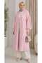 Women's Shawl Collar Oversized Knitwear and Long Cardigan with Bearded Fur - 7