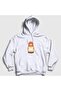 Unisex White Vintage Matryoshka Doll Hooded Sweatshirt 620765Tt