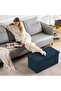 Ottoman Storage Stool,Foldable Storage Ottoman Box,Padded Seat for Dorm Living Room,Versatile - 5