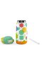 420 ml Green Geometric Shapes Steel Water Bottle for Boys - 60001 - 6