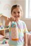 420 ml Girl's Turquoise Orange Daisy Patterned Steel Flask Water Bottle Thermos - 60006 - 5