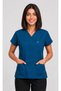Women's V-Neck Bat Sleeve Fuchsia, Smoked, Khaki, Petrol Blue, Lycra Belinda Scrubs Nurse Single Base