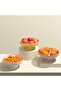 10.2 Inch Plastic Fruit Holder for Kitchen Countertop, Modern Fruit Basket Decor. Stylish - 4