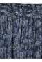 Lcw Grace Blue Patterned Skirt with Elastic Waist - 6