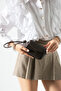 Brown Adjustable Knot Detail Strap Women's Crossbody Bag
