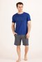 Men's Two-Piece Set 100% Cotton, Summer, Gym, Athlete, Football, Fitness, Jogging, Home Wear Anti-Sweat - 5