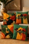 Colorful Clothing Abstract Girls Patterned 4-Piece Throw Pillow Cover Set