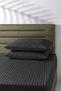 Striped Satin Bed Sheet Set Elastic Soft & Shiny Single/Double/King Size 30 cm Height