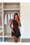 Backless Flounce Dress - Smoked - 2