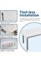 Expandable Cabinet Shelf Organizer, 2Pcs Adjustable Stackable Kitchen Storage Rack for Pantry, Spice - 6