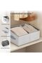 2-Pack Large Closet Storage Bins with Handles and Dividers, Foldable Fabric Organizer Boxes for Clot - 4