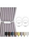 4 Pack Magnetic Curtain Tiebacks – Rope Curtain Holders for Drapes, Modern Decorative Tie