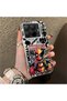 15t Pro Compatible Marvel Patterned Silicone Edge Hard Back Case Couple Phone Case - 3