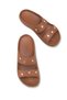 Elara Clara Women's Slippers 001231 Brown - 3