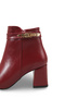 Gemma Sia Women's Pointed Toe Heeled Boots 0012659 Burgundy Skin - 4