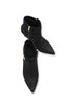 Elara Alba Women's Pointed Toe Heeled Boots 0012507 Black Suede - 5