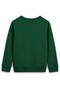 Gap Baby Boy Logo and Teddy Bear Printed Crew Neck Hooded Sweatshirt 0-6 Years Green - 3