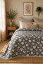 Hearted Muslin Bedspread 100% Cotton 240X260 - Pique - 7 Layers Filled