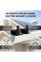 360 Degree Adjustable Solar Panel Gutter Mount for Ring Black Aluminum Alloy Installat - 3