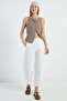 Elastic Waist Pocket Gabardine Trousers - 4