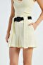 Belt Detailed Pleated Shorts - 7
