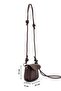 Mino Adjustable Knot Detail Strap Women's Mini Crossbody Bag with Ankle Accessory Bitter Brown - 2