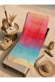 Sunset Gradient Striped Patterned 70X150 Beach Towel - Digital Printed Fade-Resistant Bath Towel - 5