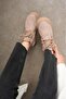 Mink Suede Women's Lace-Up Mini Boots with Dense Fur Inside - 4