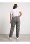 Girls / Women's Plus Size High Waist Relaxed Fit Laser Ripped Detailed Jean Pants - 3