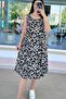 Zero Sleeve Patterned Viscose Dress 6Y322 - 3