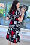 V-Neck Viscose Dress 6Y204 - 3