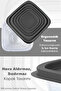 Set of 34 Square Storage Containers - Food Storage Container Suitable for Microwave and Refrigerator Anthracite - 5