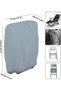 Two-piece folding sun lounger cover set, made of Oxford cloth, windproof, UV-resistant, and waterproof, suitable for garden chairs. chair (grey). - 4