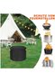 Mantel Cover - Round Outdoor Frost and Snow Sun Rain 600D UV Protective Waterproof Suitable for Gas Fireplaces, Tabletop Bowl 40 inches x 22 - 5
