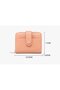 Women's PU leather mini wallet modern zipper coin purse. - 2