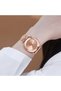 Women's Rose Gold Stainless Steel Watch, Round Dial | Trnda-001 - 2