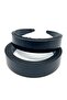 3 cm Wide (2 Pieces) Plastic Raw Crown Black Color, Empty Crown - 3