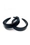 3 cm Wide (2 Pieces) Plastic Raw Crown Black Color, Empty Crown - 4