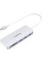 محول USB C مع 3 منافذ USB 3.0 وقارئ بطاقات SD/microSD متوافق مع أجهزة MacBook Pro 2016-2025، وماك الجديد