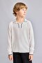 Regular Fit Collar Stripe Detailed Knitwear Sweater for Boys I0394A826Wn - 3