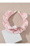 Girls Pink Beads Embellished Ruffled Headband - 3
