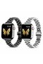 Apple Watch 49mm 46mm 45mm 44mm 42mm | Slim Metal Band | Black/Silver