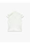 Slim Fit Cap Sleeve Decorated Buttoned Stand Mandarin Collar Shirt with Napoleon Closure Detail - 7