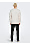 White Men's O-Neck Printed Sweatshirt 22033193 Onsdawson Reg Crew Ww Vd - 3