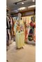 Women's Floral Patterned 100% Linen Double Set - Loose Fit Shirt and Wide Leg Pants Set - 2