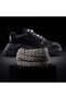 Black and White Zigzag Patterned Flat Shoelaces Compatible with Sports Sneakers