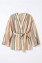Striped Kimono Y0167 - Khaki - 5