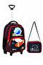 Licensed Navy Blue Astronaut Space Elementary School Lunchbox Set with Trolley (Fixed Trolley + Folding Stand) - 2