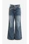 Taşlanmış High Waist Straight Fit Jean Pants - 3