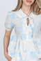 Women's Summer Blue Amoura Soft Linen Blouse 70080 - 2